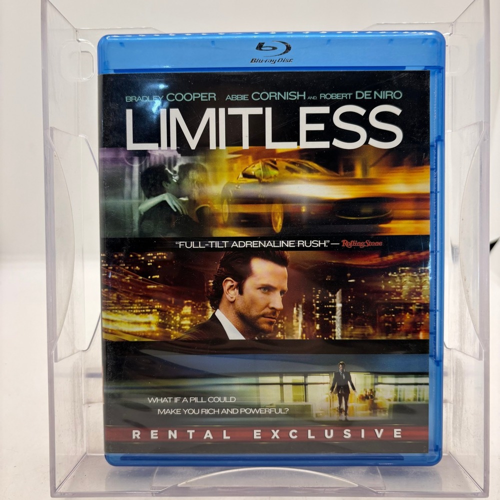 Limitless Blu-ray Bradley Cooper Robert De Niro Rental Exclusive 2011 Movie